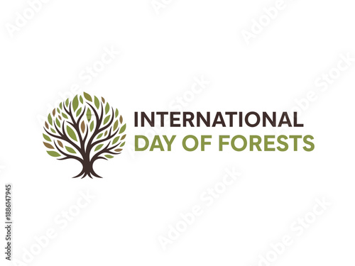 Celebrating International Day of Forests with a symbolic tree illustration