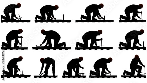 Dynamic sequence of a male athlete initiating a competitive swimming dive from a starting block