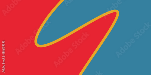 Abstract Blue Red Zigzag Background. Creative zigzag illustration vector background with blue and red interlocked shapes for unique artistic projects and covers.