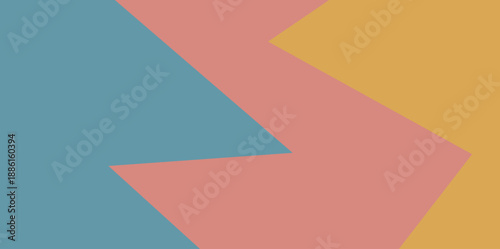 Abstract Sharp Edge Vector Illustration. Contemporary geometric composition with intersecting sharp edges and flat colors. Suitable for architectural or interior design portfolio covers.