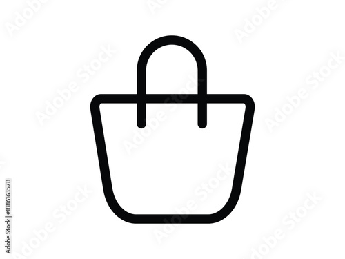 shopping bag icon vector illustration