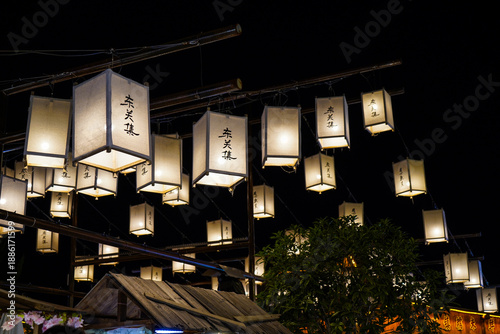 chinese lantern in the night