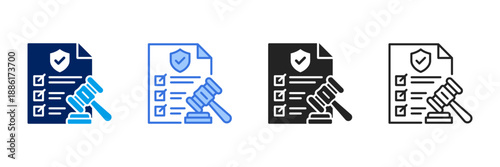 Compliance Icon Set Different Style Collection. 