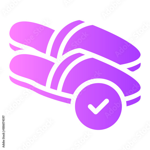 slipper gradient icon