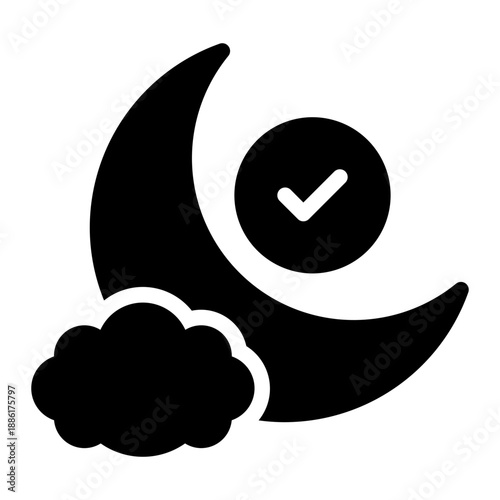 night glyph icon