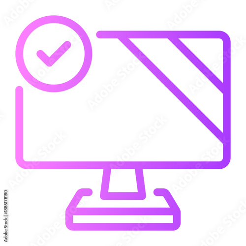 television gradient icon