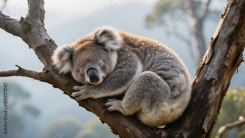 Wallpaper Mural koala in tree Torontodigital.ca