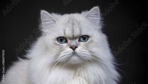 Wallpaper Mural white persian cat Torontodigital.ca