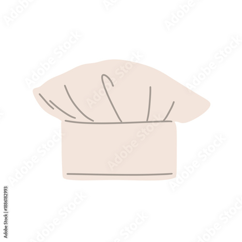 vector of white chef hats in different shapes and styles. Suitable for restaurant branding, culinary projects, menu design, cooking apps, food blogs, hospitality visuals,logo elements, and kitchen