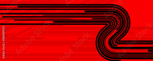 Red and black horizontal speed streaks background
