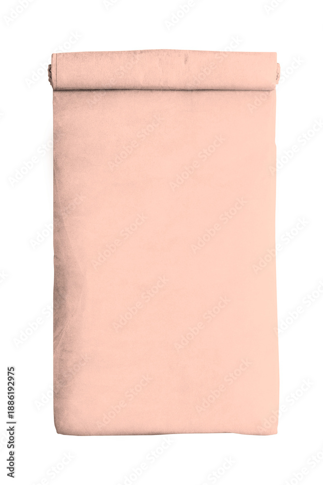 Fototapeta premium Png reusable paper bag mockup rolled up transparent