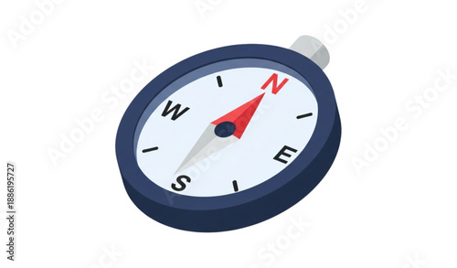 Free Download Modern compass icon vector for navigation and travel design - GFXLoad