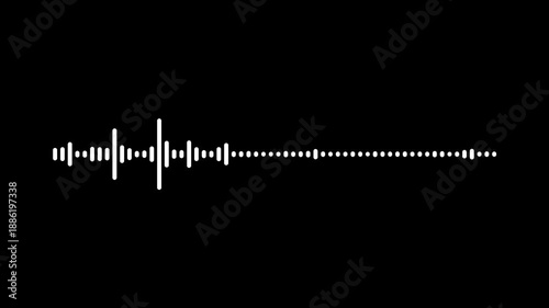 Abstract Audio Wave Visualizer Seamless Loop