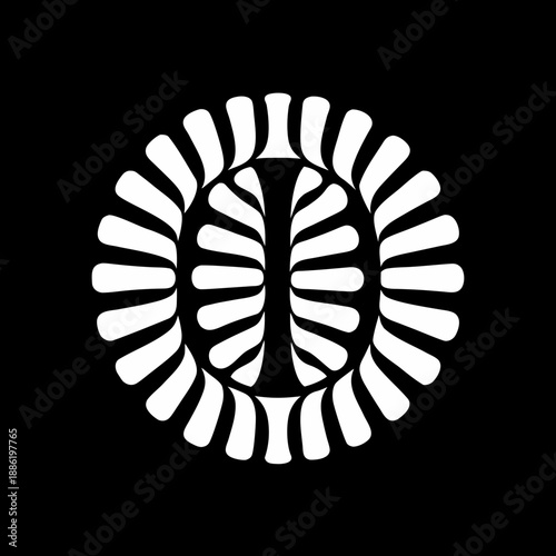 Minimal Round Abstract Path Spiral Journey Logo Design