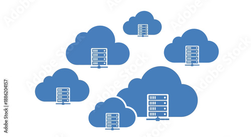 Cloud Computing Servers Network