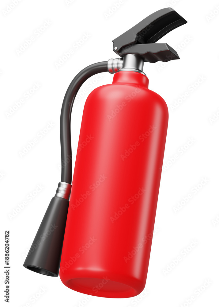 Obraz premium PNG 3D fire extinguisher, element illustration, transparent background