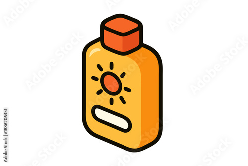 Protective Sunscreen Bottle with SPF Indicator