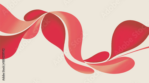 Romantic Abstract Floral Pattern - Vector Art for Valentine's Day Designs