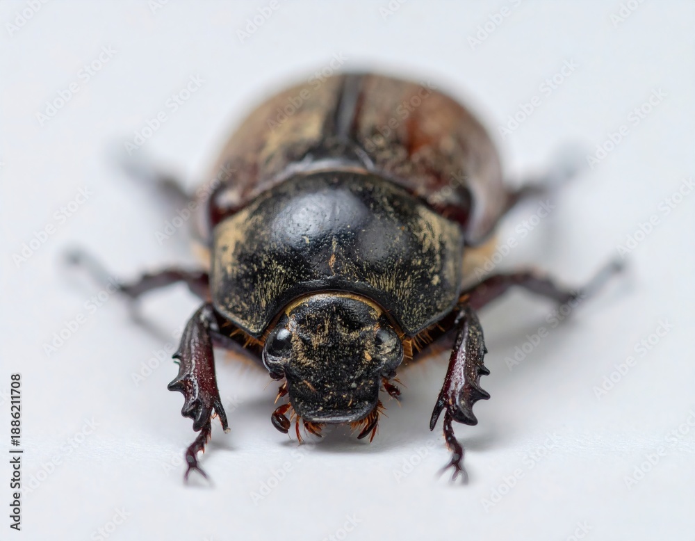 Fototapeta premium Dead Housefly Lying Upside Down on White Surface, Macro Close-Up of Insect Mortality and Hygiene Concept