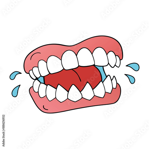 A playful toy with wiggling teeth that chatter and click when shaken, bringing fun and laughter to kids and adults alike, perfect for pranks and giggles.
