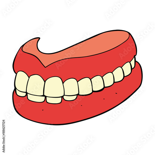 A false jaw, or dental prosthetic, replaces missing teeth, restoring function and appearance, crafted to fit comfortably and support natural chewing and smiling.
