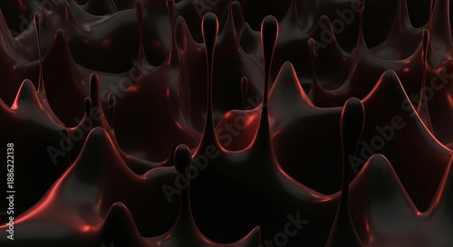 A close-up view of red glowing abstract shapes forming a complex pattern on a dark background as seen in 14.jpg