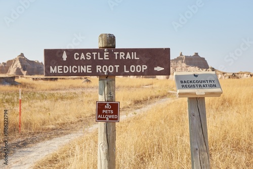 Foto The Castle Trail at Badlands National Park