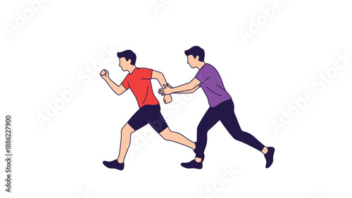 Relay Race: Passing the Baton, Teamwork and Speed
