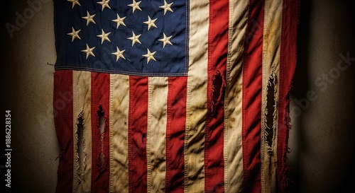 Vintage American Flag – Patriotic Background