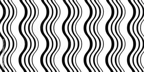 simple black vertical smooth wave pattern for banner poster background.