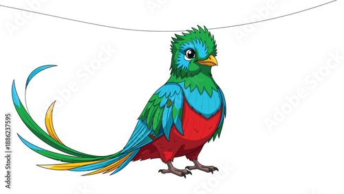Colorful Bird Illustration