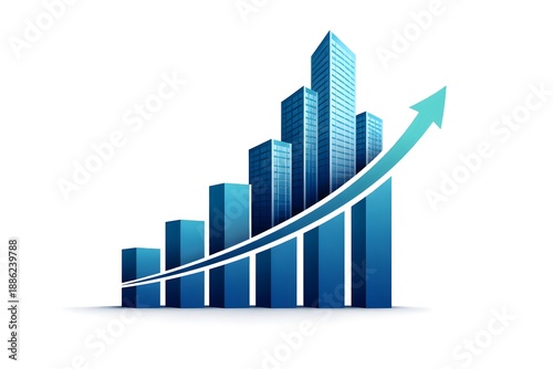 Office Building Silhouette Emerging from Rising Bar Chart – Corporate Profit Concept Free Download Office Building Silhouette Emerging from Rising Bar Chart – Corporate Profit Concept - GFXLoad