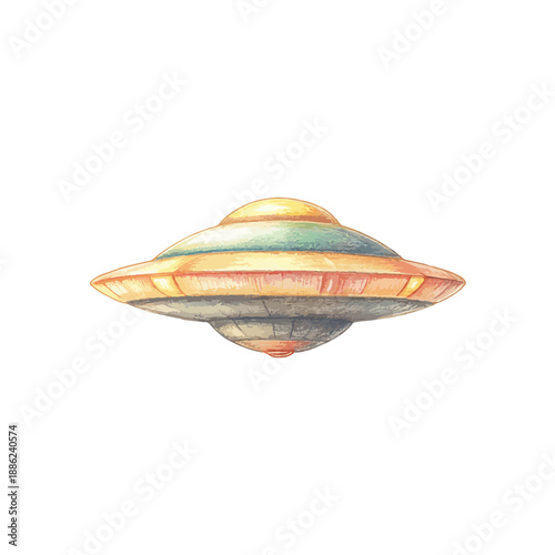 ufo hand drawn illustration