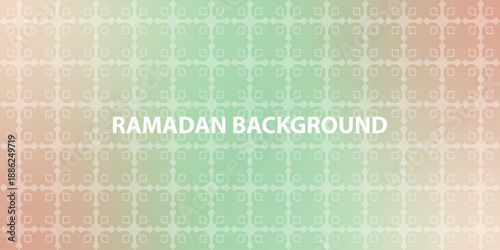 vector illustration of a vintage label for restaurant, Islamic pattern, Ramadan, Eid background 2026