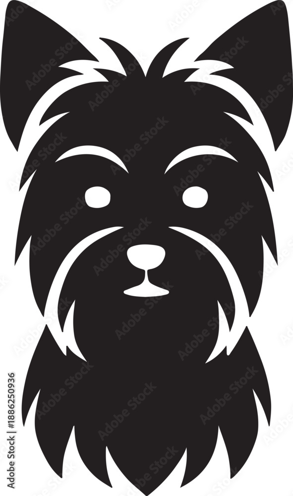 Fototapeta premium A sleek silhouette of a running dog likely a german shepherd