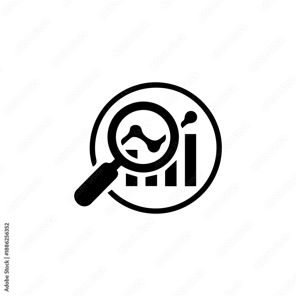 Obraz premium Data Analysis Icon Vector Illustration