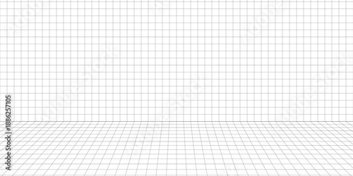grid square graph line full page on white paper background, paper grid square graph line texture of note book blank, grid line on paper white color, empty squared grid graph paper.