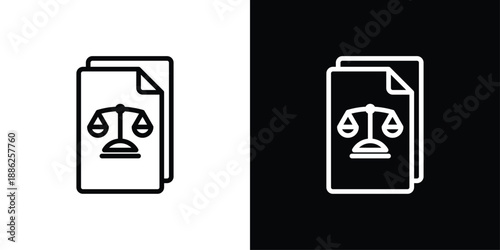 Legal Icon Sheet Black And White