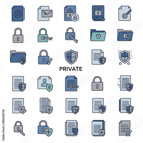 Private Information Confidential Concept