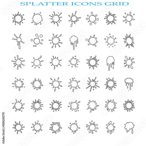 Colorful Splatter Effect Design