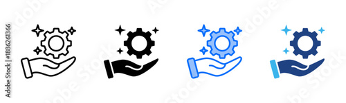 Value Creation icon set multiple style collection