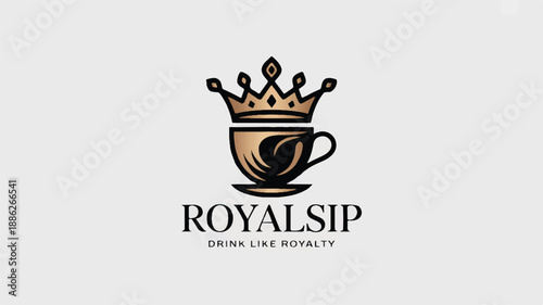 Premium Luxury Vector Logo - Abstract Flowing Design Element