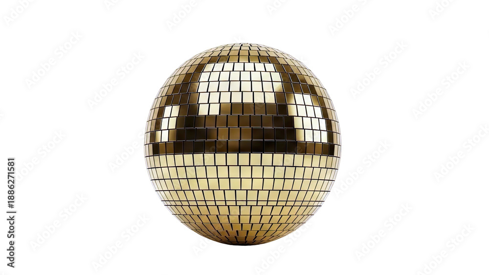 Fototapeta premium Gold Disco Ball