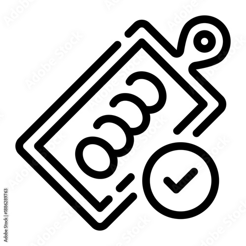 chopping board line icon