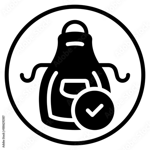 apron glyph icon
