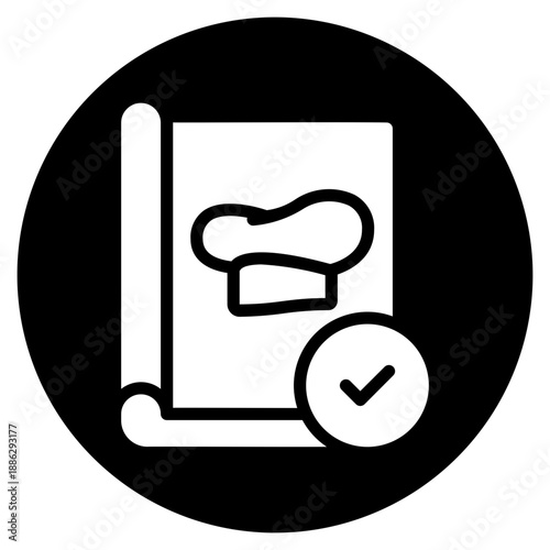 recipe book glyph icon