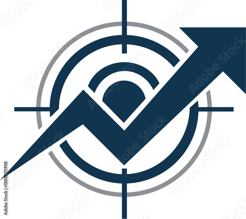 Abstract corporate consulting logo symbol for business advisory services