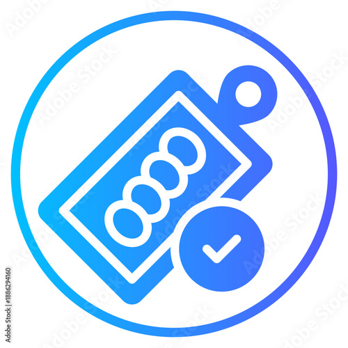 chopping board gradient icon