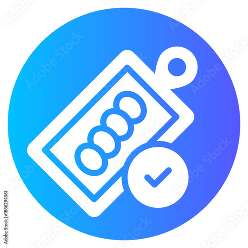 chopping board gradient icon