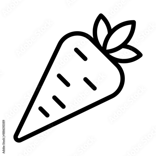 Obraz na plátně Carrot Vector Icon